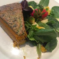 Pumpkin kale quiche at Peacefood Cafe - Downtown in New York City