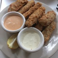 Pfc unchicken basket with chipotle sauce  at Peacefood Cafe - Downtown in New York City