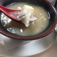 Wonton soup  at Peacefood Cafe - Downtown in New York City