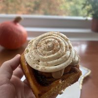 Pumpkin spice latte bun   at The Plantisserie Vegan Bakery - Pop Up in Salford