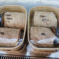 Thai Tofu wraps to go at Mea Cuppa Coffee Lounge in Charleston