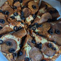 The only place in town that has vegan pepperoni!!! at Pizza Twist  in Bellingham