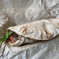 Mushroom wrap!  at iCreate Cafe in Pottstown