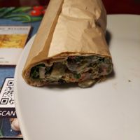 Falafel wrap at iCreate Cafe in Pottstown