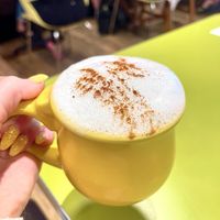 Cappuccino w almond milk   at Snooze in Plano