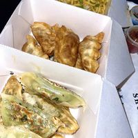 Kale & veggie dumplings  at Brooklyn Dumpling Shop in Dallas