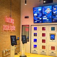 Ordering kiosks  at Brooklyn Dumpling Shop in Dallas