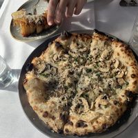 Truffle Mushroom Bianca Pizza at Crossroads Kitchen in Los Angeles