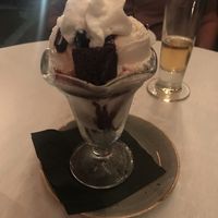 Brownie sundae  at Crossroads Kitchen in Los Angeles