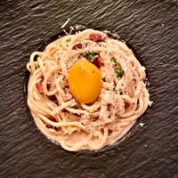 The vegan egg yolk!! Mind blowing. Pops just like a real one! #Veganuary at Crossroads Kitchen in Los Angeles