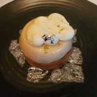 Key lime tart at Crossroads Kitchen in Los Angeles
