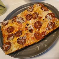 Pepperoni pizza at Crossroads Kitchen in Los Angeles