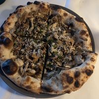 Truffle Mushroom Bianca Pizza  at Crossroads Kitchen in Los Angeles