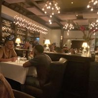 Festive dining room  at Crossroads Kitchen in Los Angeles