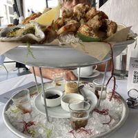 Seafood Tower  at Crossroads Kitchen in Los Angeles