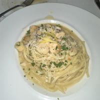 Linguine scallops  at Crossroads Kitchen in Los Angeles