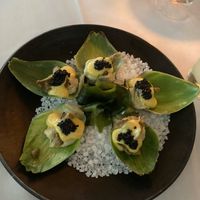 Artichoke oysters  at Crossroads Kitchen in Los Angeles