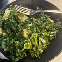 Vegan Caesar salad Kale/Romaine mix !  at Crossroads Kitchen in Los Angeles