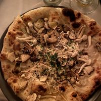 Truffle mushroom pizza   at Crossroads Kitchen in Los Angeles