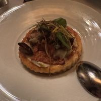 Mushroom tart, I think   at Crossroads Kitchen in Los Angeles