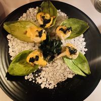 Artichoke oysters  at Crossroads Kitchen in Los Angeles