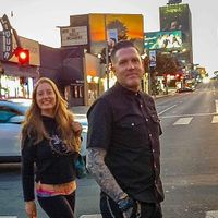 Happy full vegans in LA!  at Crossroads Kitchen in Los Angeles