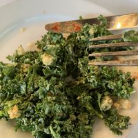Kale salad   at Crossroads Kitchen in Los Angeles