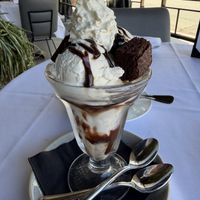  Brownie sundae   at Crossroads Kitchen in Los Angeles
