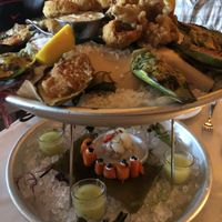 The seafood tower at Crossroads Kitchen in Los Angeles
