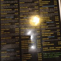 Menu at Chai 'N' Chilli in Melbourne