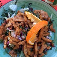 veganer „Lucky Chicky Salad“   at Cafe Harvest in Vienna