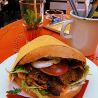 Döner  at Cafe Harvest in Vienna