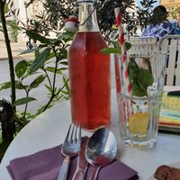 Homemade lemonade at Cafe Harvest in Vienna