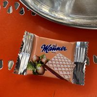 Wafer biscuit   at Cafe Harvest in Vienna