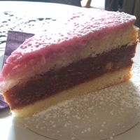 Punschkrapfentorte at Cafe Harvest in Vienna