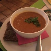 Lentil Soup at Cafe Harvest in Vienna
