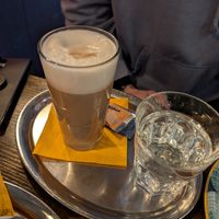 Café Latte at Cafe Harvest in Vienna