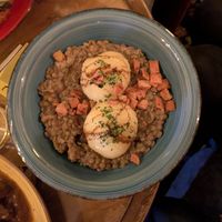 Vegane Specklinsen at Cafe Harvest in Vienna