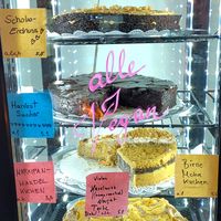 These cakes were not included in the brunch buffet. at Cafe Harvest in Vienna