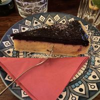 Blueberry curd cake  at Cafe Harvest in Vienna