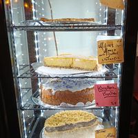 Cake selection at Cafe Harvest in Vienna