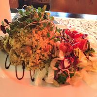 Dumplings at Cafe Harvest in Vienna