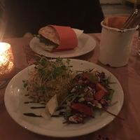 Scrambled tofu at Cafe Harvest in Vienna