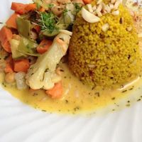 Curry Dish at Cafe Harvest in Vienna