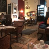 Beautiful interior at Cafe Harvest in Vienna