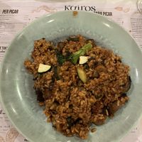 Vegane Gemüsepaella  at Kairos  in Lescala