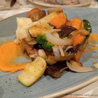 Timbal de verduras, le faltaba pan. at Kairos  in Lescala