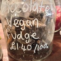 Vegan fudge at Zero in Exeter