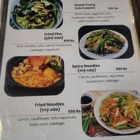 Fried noodle not like photo at Padma Vietnamese Restaurant in Pokhara