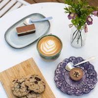 Tiramisu, coffee, cookies and raw mini cake at Mor And More in Givat Hashlosha